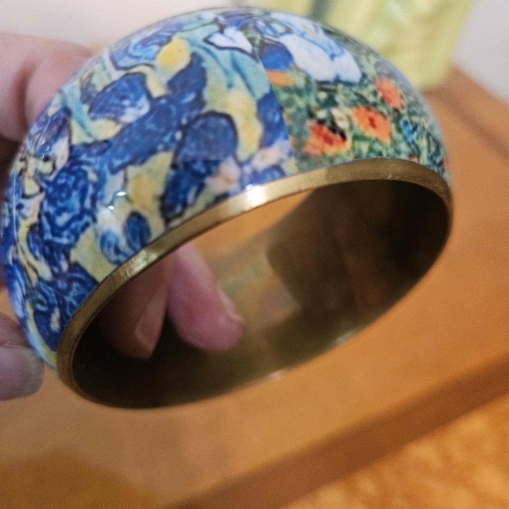 VanGogh Irises Art bangle - Picture 3 of 6
